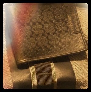 Coach leather bifold wallet